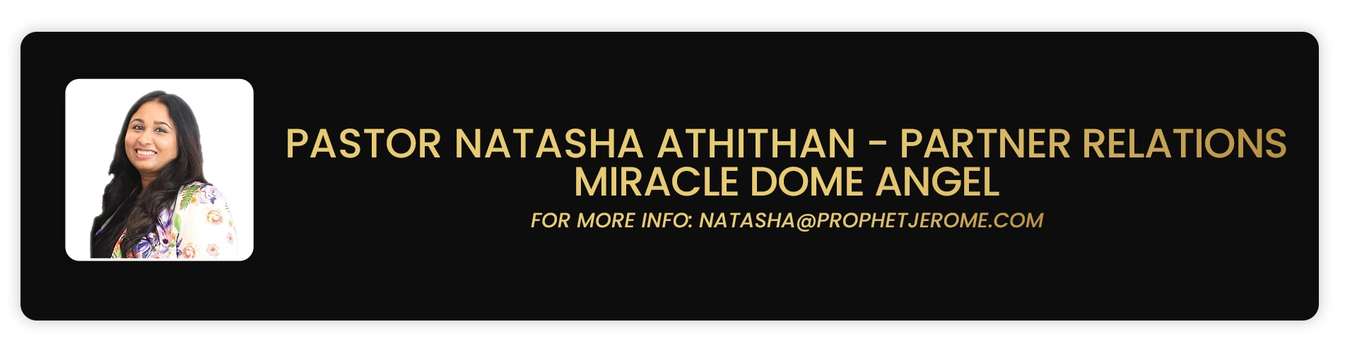 Miracle Dome Angel - Pastor Natasha